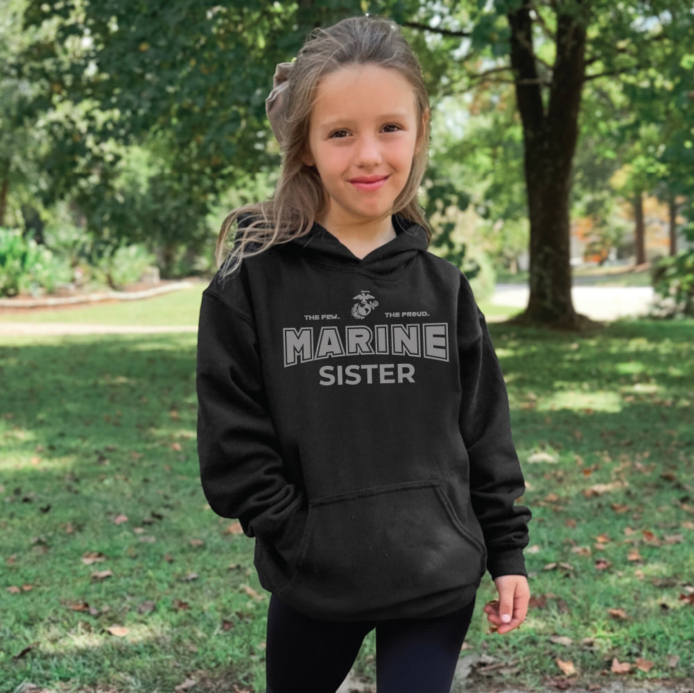 Marines Sister Youth Hood (Black)