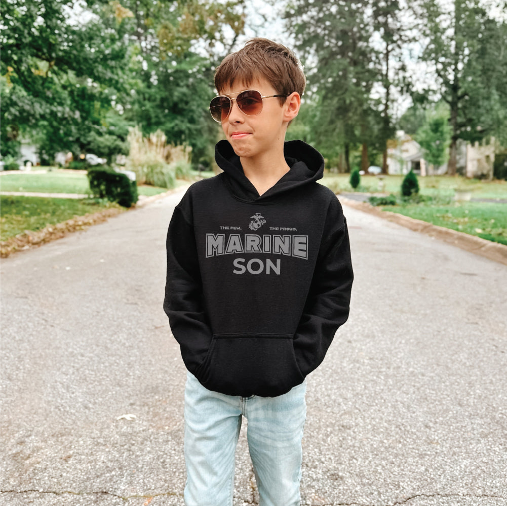 Marines Son Youth Hood (Black)