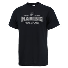 Load image into Gallery viewer, Marines Husband T-Shirt (Black)