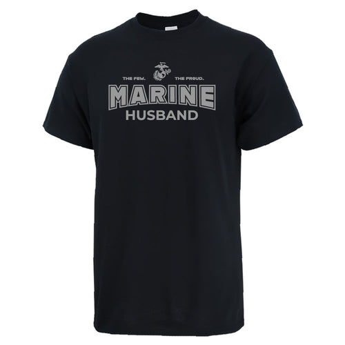 Marines Husband T-Shirt (Black)