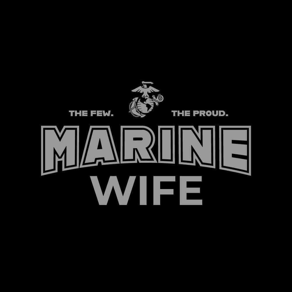 Marines Wife T-Shirt (Black)