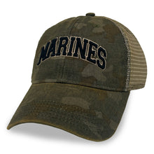 Load image into Gallery viewer, Marines Arch Old Favorite Trucker Hat (Green Field Camo)