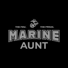 Load image into Gallery viewer, Marines Aunt Ladies T-Shirt (Black)