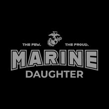 Load image into Gallery viewer, Marines Daughter Youth Hood (Black)