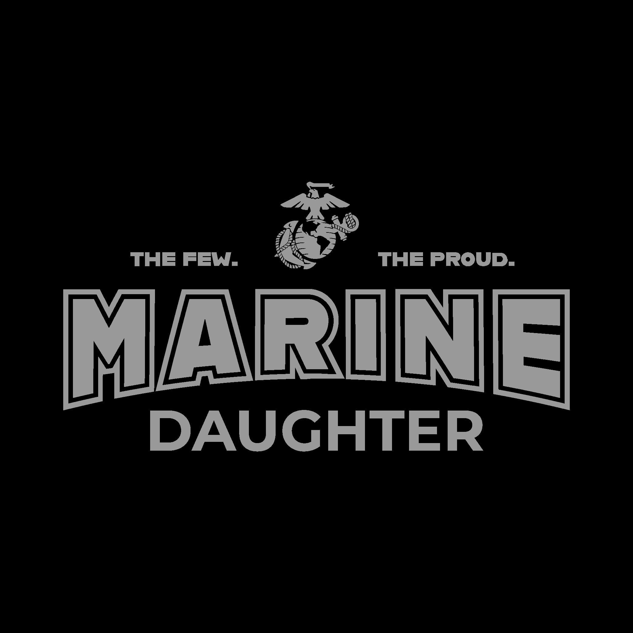 Marines Daughter Ladies Crewneck (Black)