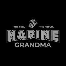 Load image into Gallery viewer, Marines Grandma Ladies Crewneck (Black)