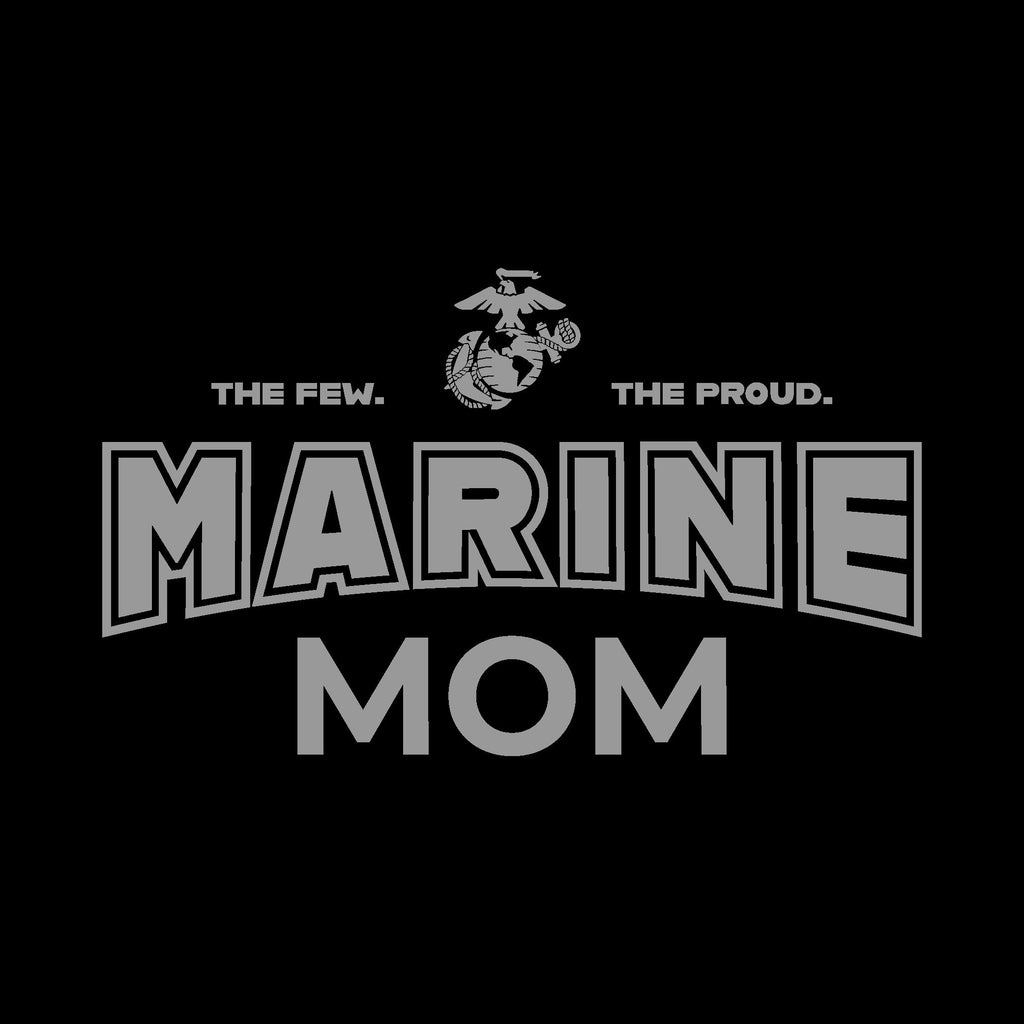 Marines Mom Ladies Crewneck (Black)