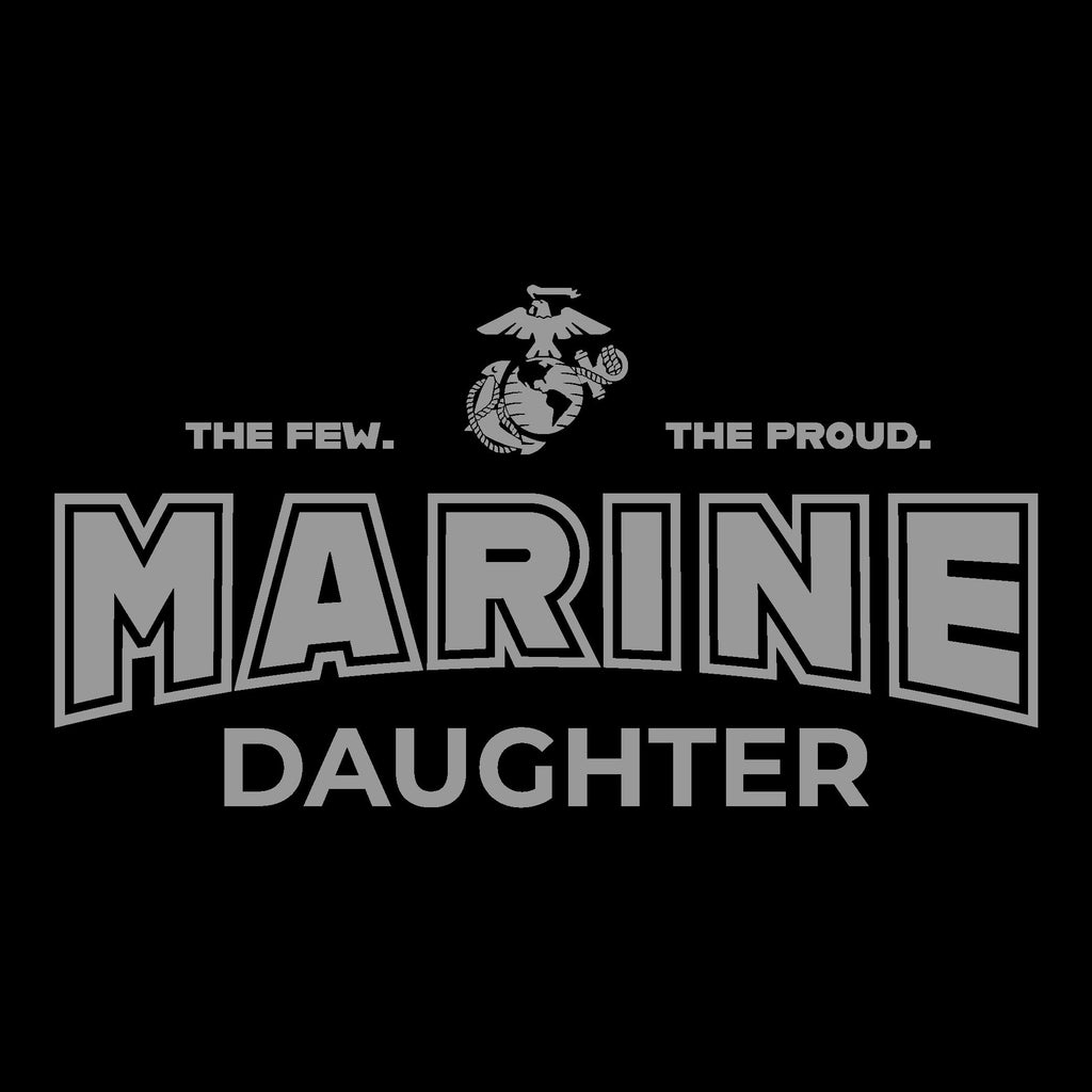 Marines Daughter T-Shirt (Black)