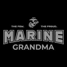 Load image into Gallery viewer, Marines Grandma Ladies T-Shirt (Black)