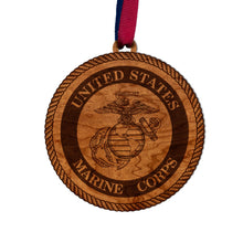 Load image into Gallery viewer, Marines Seal Ornament