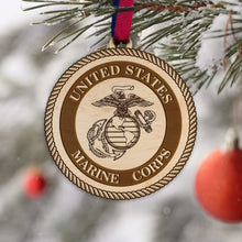 Load image into Gallery viewer, Marines Seal Ornament