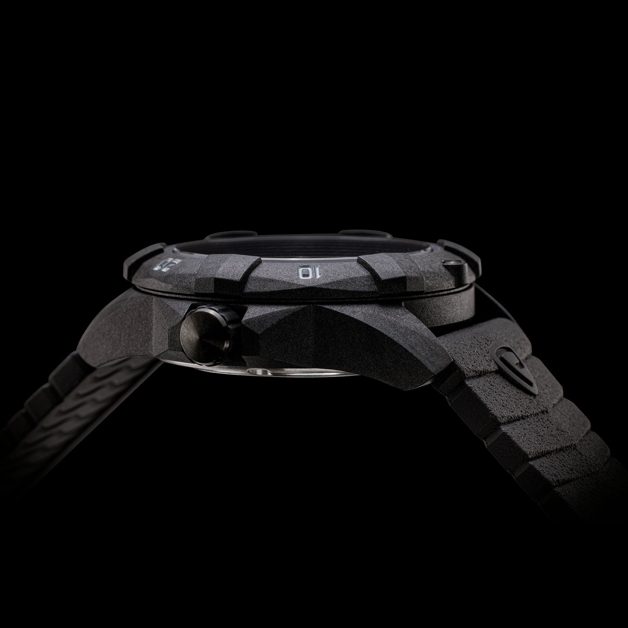 ProTek USMC Carbon Composite Dive Watch - Carbon/Blackout (Black Band)