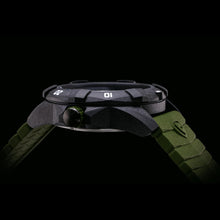 Load image into Gallery viewer, ProTek USMC Carbon Composite Dive Watch - Carbon/Black/Green (Green Band)*