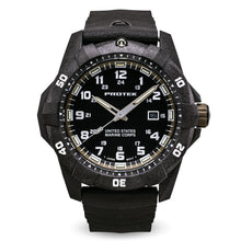 Load image into Gallery viewer, ProTek USMC Carbon Composite Dive Watch - Carbon/Black/Sand (Black Band)*