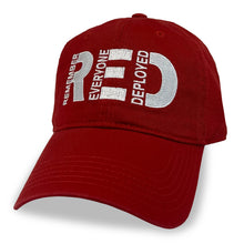 Load image into Gallery viewer, Remember Everyone Deployed Relaxed Twill Hat (Red)