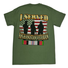 Load image into Gallery viewer, I Served Afghanistan Veteran T-Shirt (OD Green)