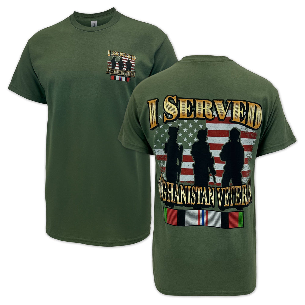 I Served Afghanistan Veteran T-Shirt (OD Green)