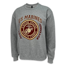 Load image into Gallery viewer, Marines Laurel Leaf Crewneck (Grey)