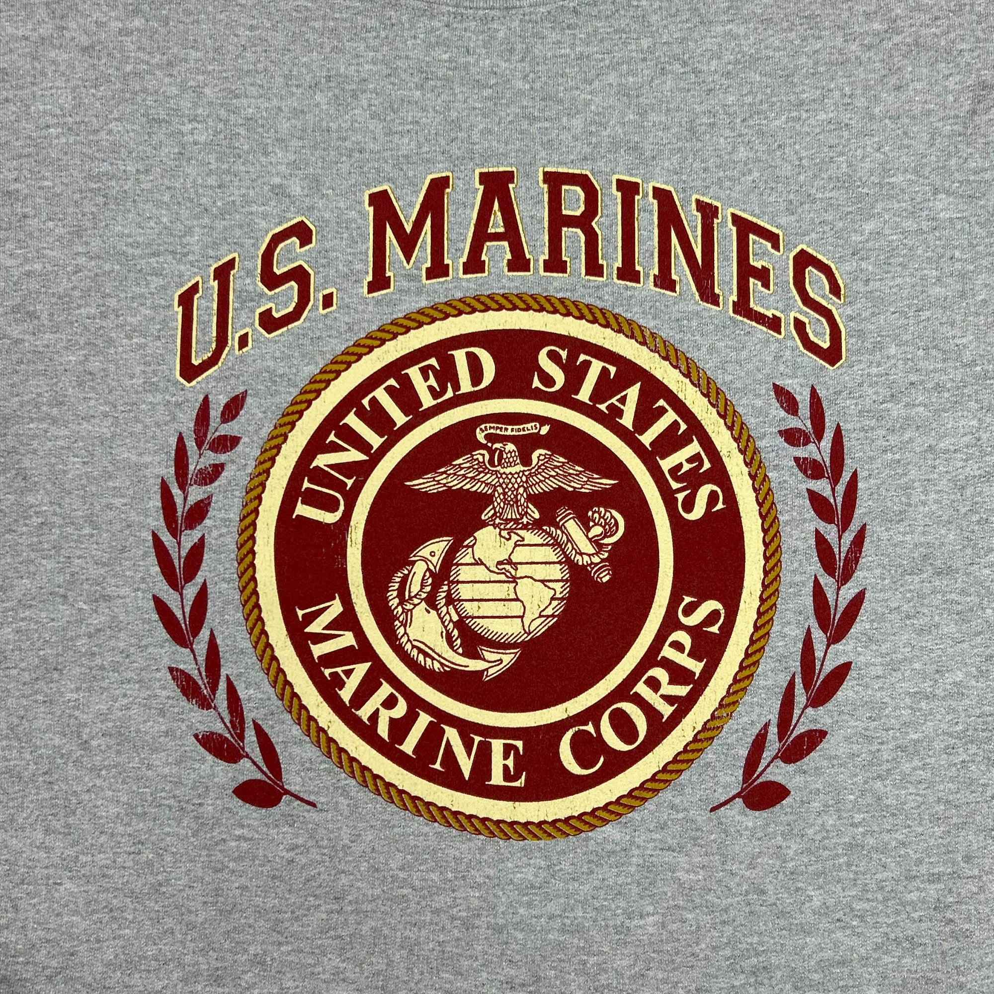 Marines Laurel Leaf Crewneck (Grey)