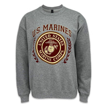 Load image into Gallery viewer, Marines Laurel Leaf Crewneck (Grey)