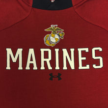 Load image into Gallery viewer, Marines Under Armour Gameday Double Knit Fleece Hood (Cardinal)