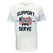 Load image into Gallery viewer, Support Those Who Serve Eagle T-Shirt (White)