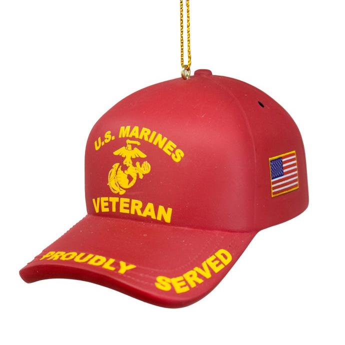 Marine Corps Veterans Cap Ornament