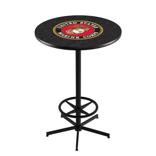 Marines EGA Pub Table with Foot Rest