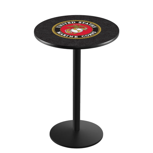 Marines EGA Pub Table with Round Base