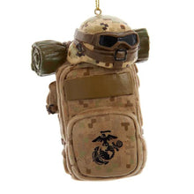 Load image into Gallery viewer, USMC Backpack with Helmet Ornament